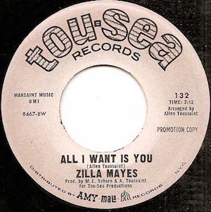 ZILLA MAYES  ALL I WANT IS YOU  TOU SEAS RECORDS  DEMO 011  LARGE